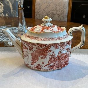 Royal Crown Derby Aves Red Large Display Teapot